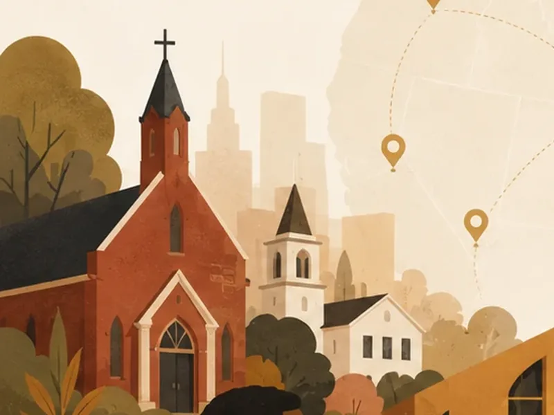 Illustration of a church
