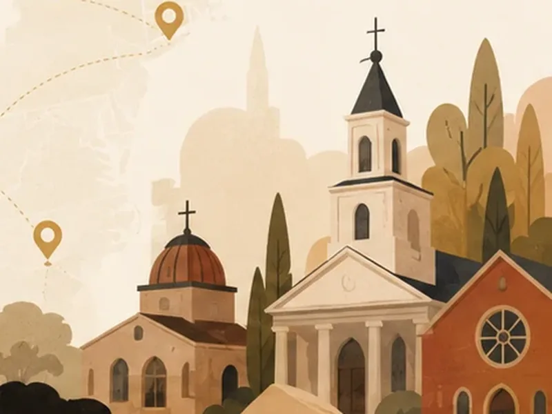 Illustration of a church