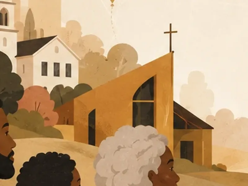 Illustration of a church